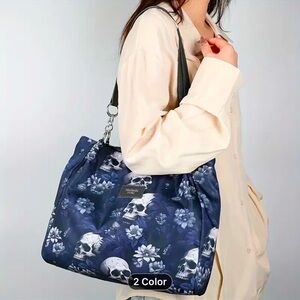 COPY - Women’s Floral Skull Print Handbag